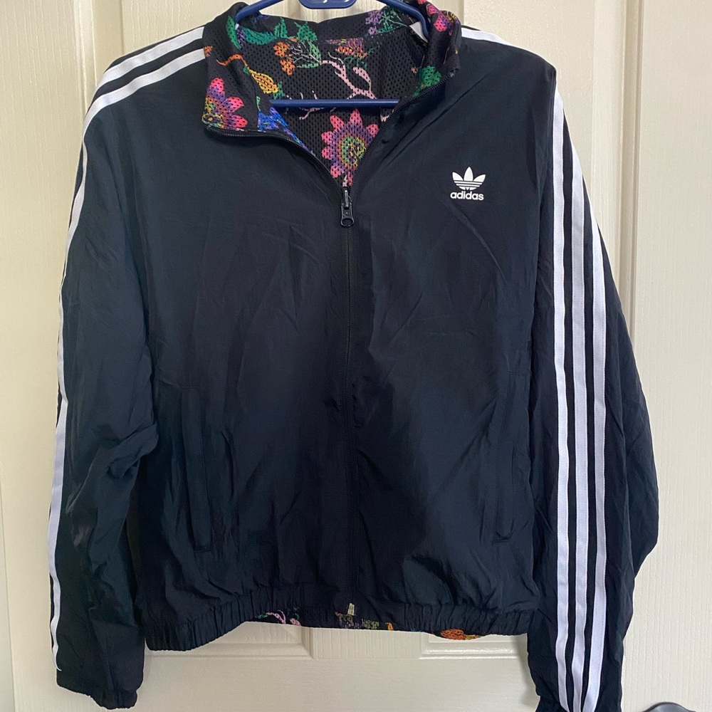 adidas reversible zip up jacket